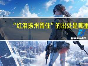 “红泪扬州留住”的出处是哪里