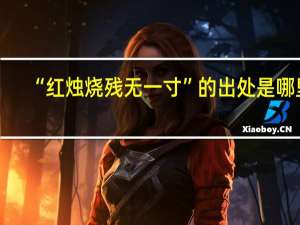 “红烛烧残无一寸”的出处是哪里