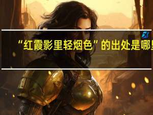 “红霞影里轻烟色”的出处是哪里
