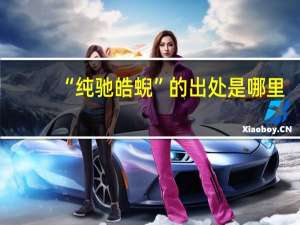 “纯驰皓蜺”的出处是哪里