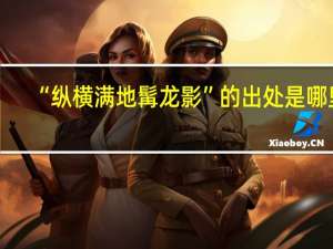 “纵横满地髯龙影”的出处是哪里
