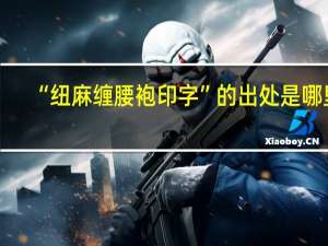 “纽麻缠腰袍印字”的出处是哪里