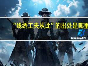 “线绣工夫从此”的出处是哪里