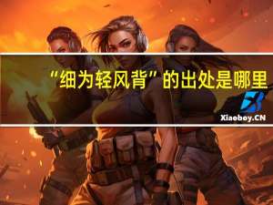 “细为轻风背”的出处是哪里