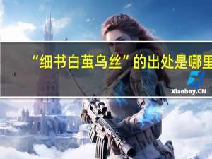 “细书白茧乌丝”的出处是哪里