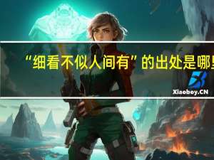 “细看不似人间有”的出处是哪里
