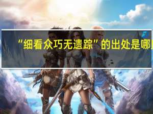 “细看众巧无遗踪”的出处是哪里