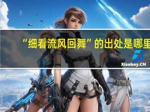 “细看流风回舞”的出处是哪里