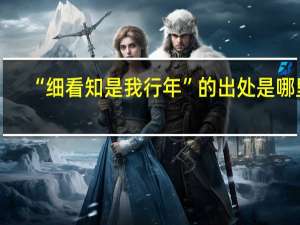 “细看知是我行年”的出处是哪里