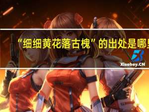 “细细黄花落古槐”的出处是哪里