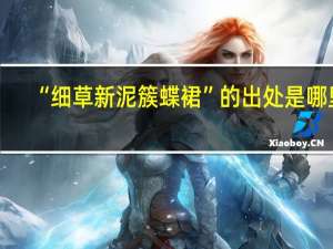 “细草新泥簇蝶裙”的出处是哪里