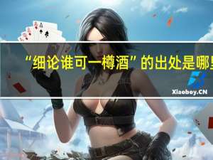 “细论谁可一樽酒”的出处是哪里