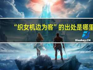 “织女机边为客”的出处是哪里