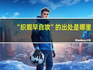 “织瑕早自攻”的出处是哪里