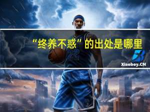 “终养不惑”的出处是哪里