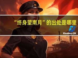 “终身望南月”的出处是哪里