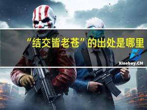 “结交皆老苍”的出处是哪里