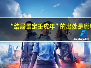 “结局景定壬戌年”的出处是哪里