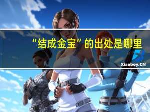 “结成金宝”的出处是哪里