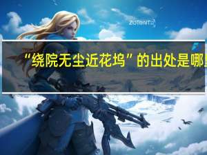 “绕院无尘近花坞”的出处是哪里