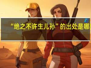 “绝之不许生儿孙”的出处是哪里