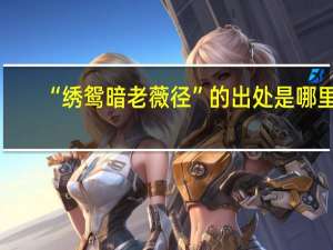 “绣鸳暗老薇径”的出处是哪里