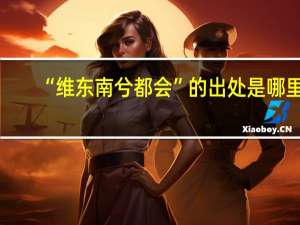 “维东南兮都会”的出处是哪里