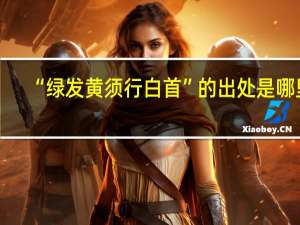 “绿发黄须行白首”的出处是哪里