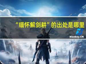 “缅怀解剑耕”的出处是哪里
