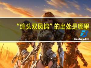 “缠头双凤锦”的出处是哪里