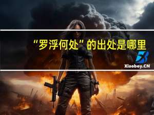 “罗浮何处”的出处是哪里