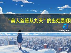 “美人丝管从九天”的出处是哪里