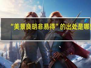“美景良胡非易得”的出处是哪里