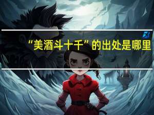 “美酒斗十千”的出处是哪里