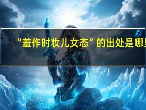 “羞作时妆儿女态”的出处是哪里