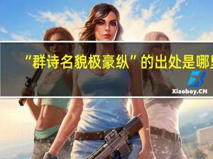 “群诗名貌极豪纵”的出处是哪里