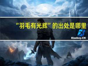 “羽毛有光辉”的出处是哪里