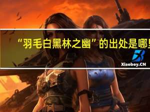 “羽毛白黑林之幽”的出处是哪里