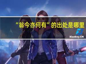 “翁今亦何有”的出处是哪里