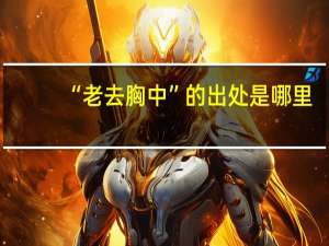“老去胸中”的出处是哪里