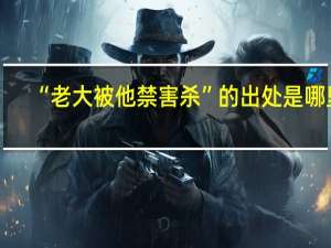 “老大被他禁害杀”的出处是哪里