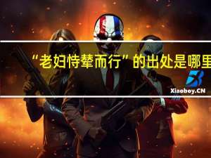 “老妇恃辇而行”的出处是哪里