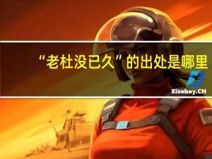 “老杜没已久”的出处是哪里