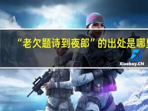 “老欠题诗到夜郎”的出处是哪里