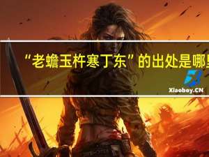 “老蟾玉杵寒丁东”的出处是哪里
