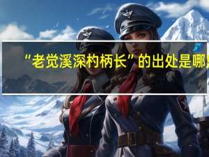 “老觉溪深杓柄长”的出处是哪里