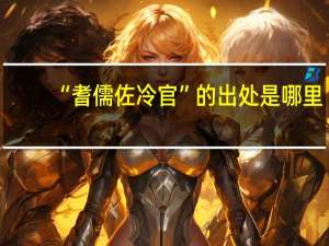 “耆儒佐冷官”的出处是哪里