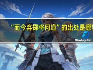 “而今弃掷将何道”的出处是哪里
