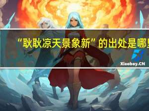 “耿耿凉天景象新”的出处是哪里
