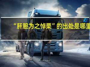 “肝胆为之悼栗”的出处是哪里